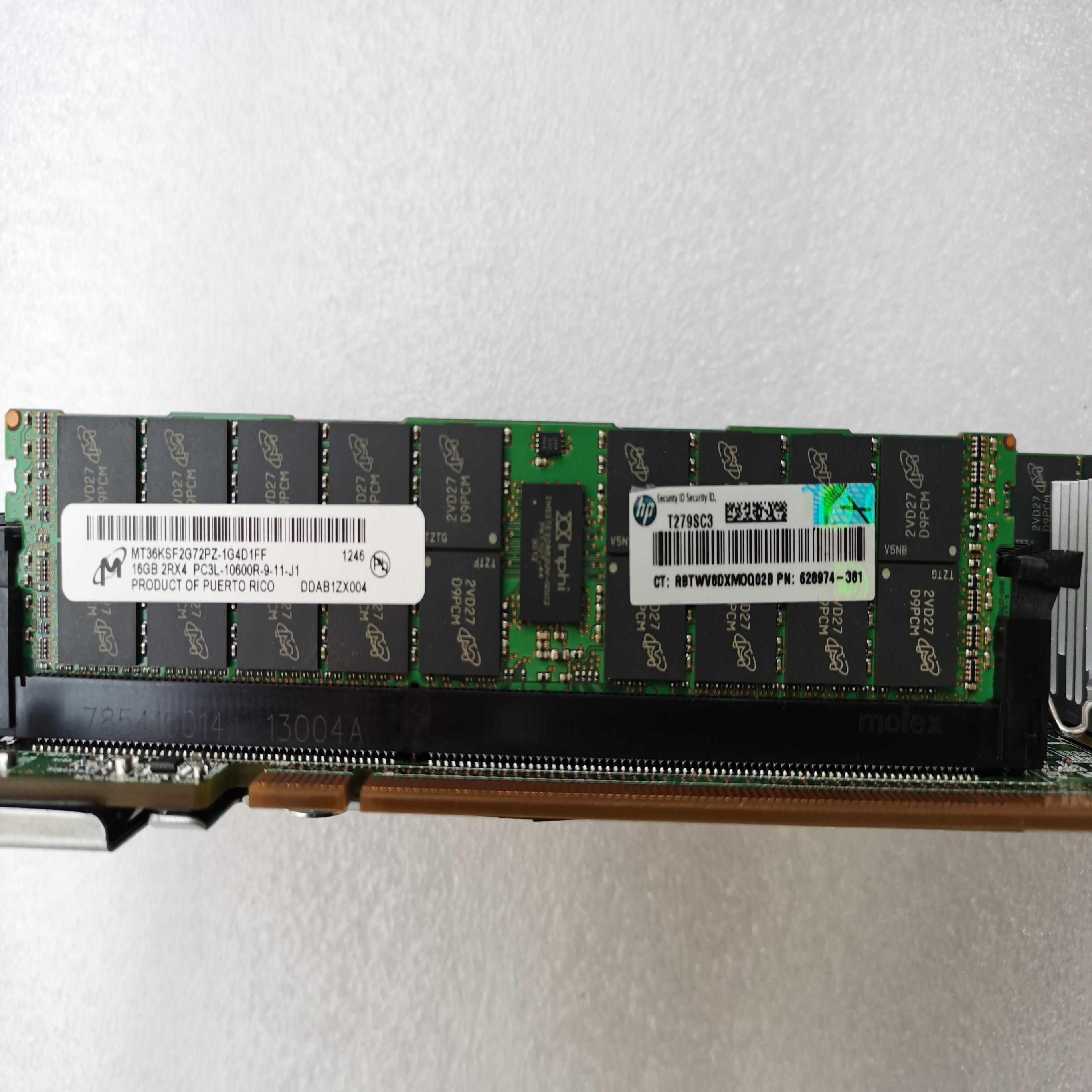 HP RX2800i2 RX2800i4 内存 16GB 2RX4 PC3L-10600R 628974-381