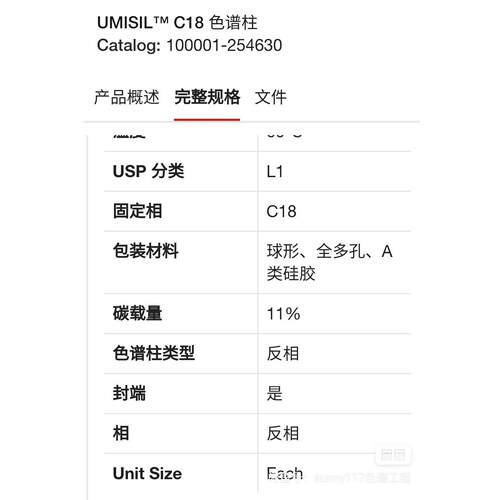 【汇盈传感器】赛默飞UMISIL? C18 色谱柱4.6*250mm 5um Catalog: