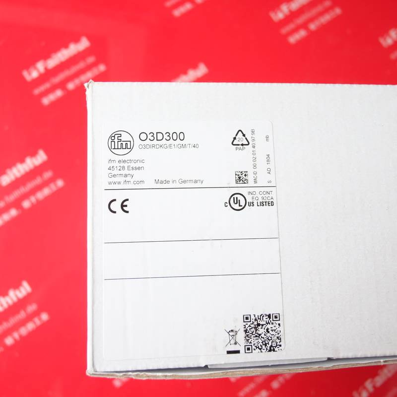 Ifm O3D300 易福门3D传感器 O3DIRDKG/E1/GM/T/40