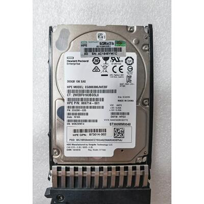 【汇盈传感器】873034-001 HP 300G SAS 12G ST300MM0048 873014-