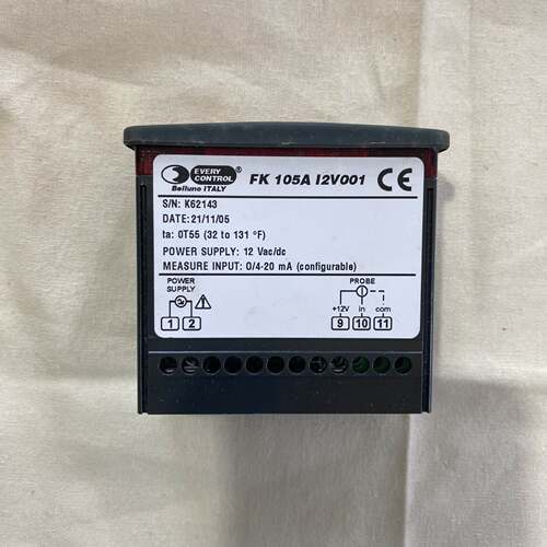 【汇盈传感器】EVERY CONTROL温度控制器FK 105A I2V001 K62143数