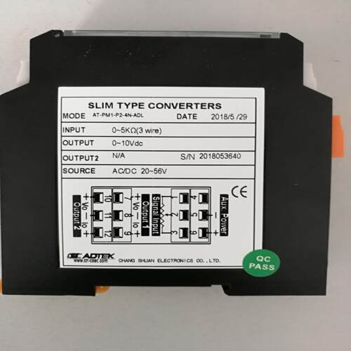 ADTEK铨盛变送器转换器AT2000系列AT--PM1-P2-4N-ADL电阻转换电压