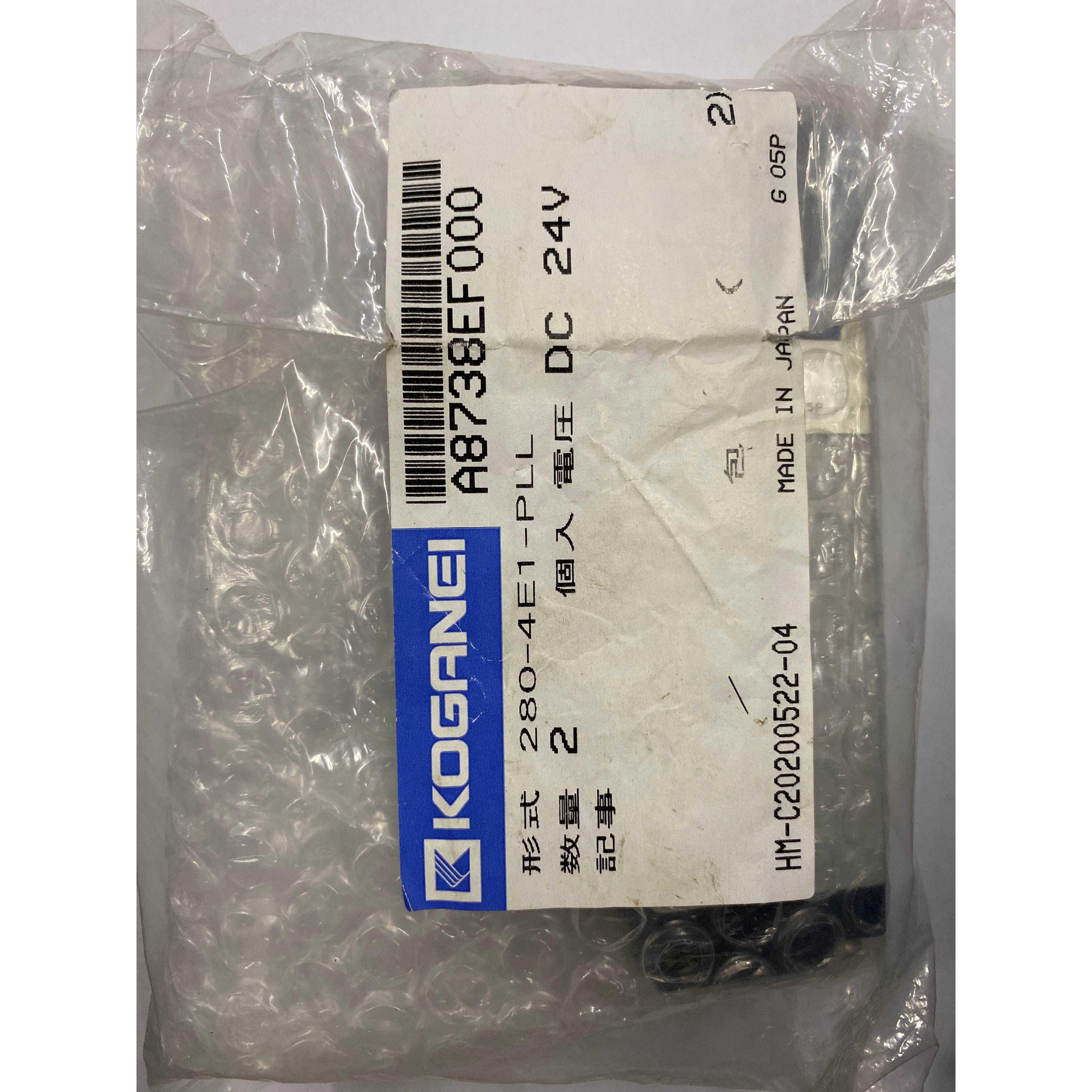 日本小金井KOGANEI电磁阀280-4E1-PLL全新原装真品DC24V秒发货