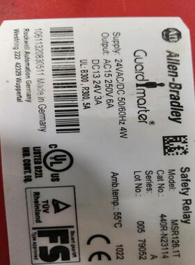 现货正品**美国AB罗克韦尔安全继电器MSR1261T 440R-N23114