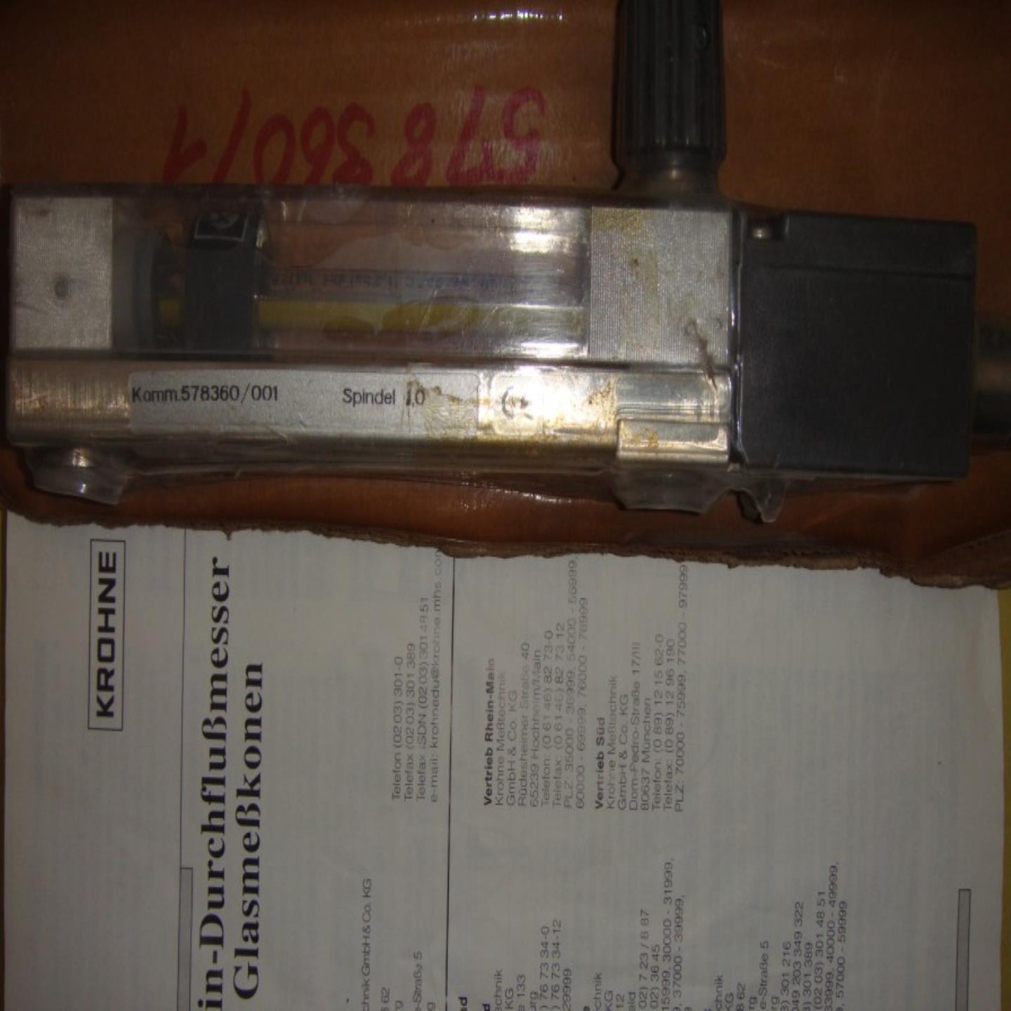 玻璃管浮子流量计DK46 TG 10-1BIRC 10-14-N3 578360