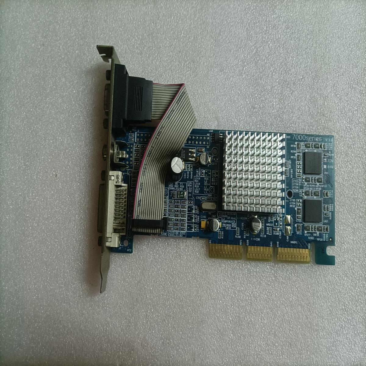 7000SERIES V10 32MB DDR AGP 2X4X显卡 RV6DE-NA3