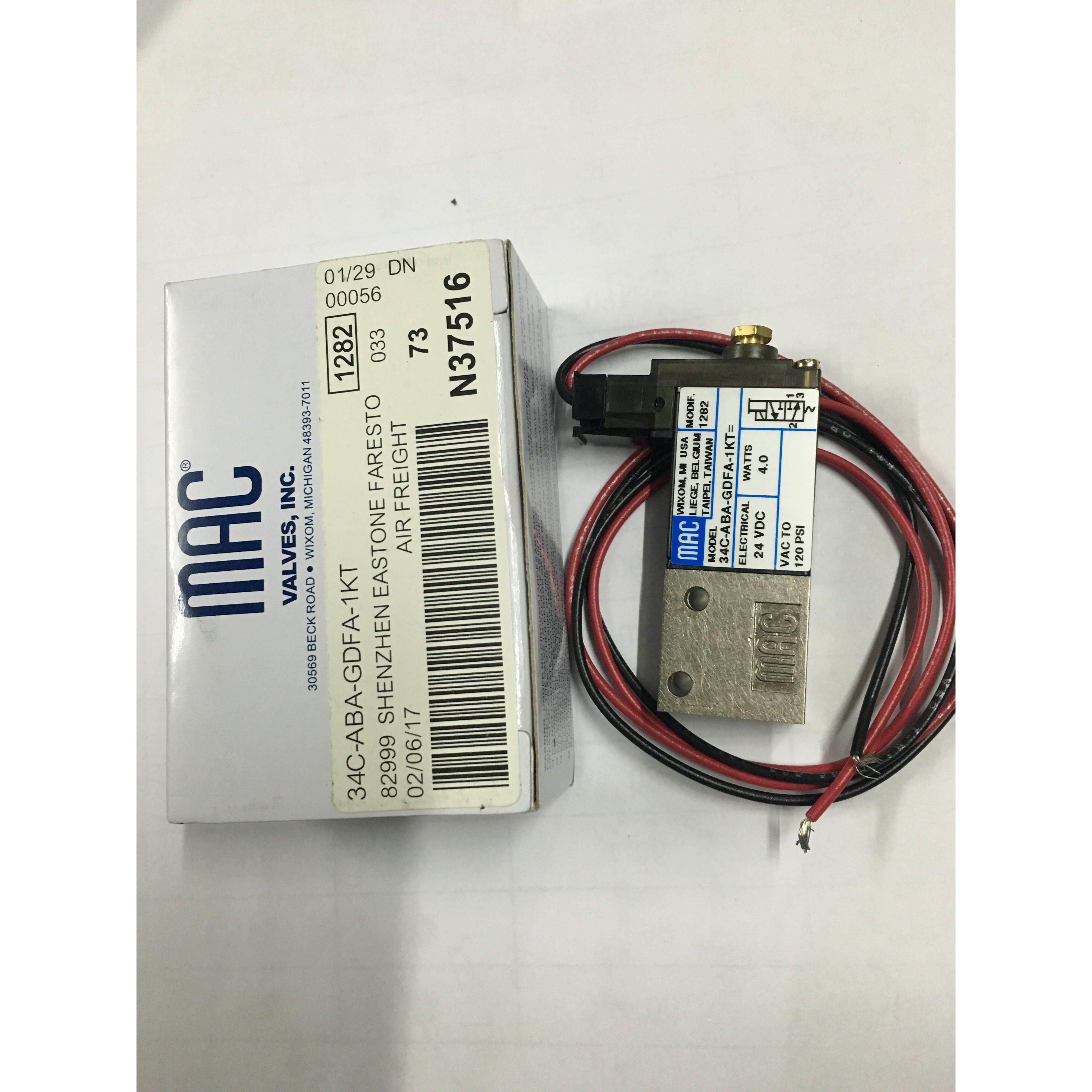 现货MAC高频电磁阀34C-ABA-GDFA-1KT全新原装DC24当天发货议价