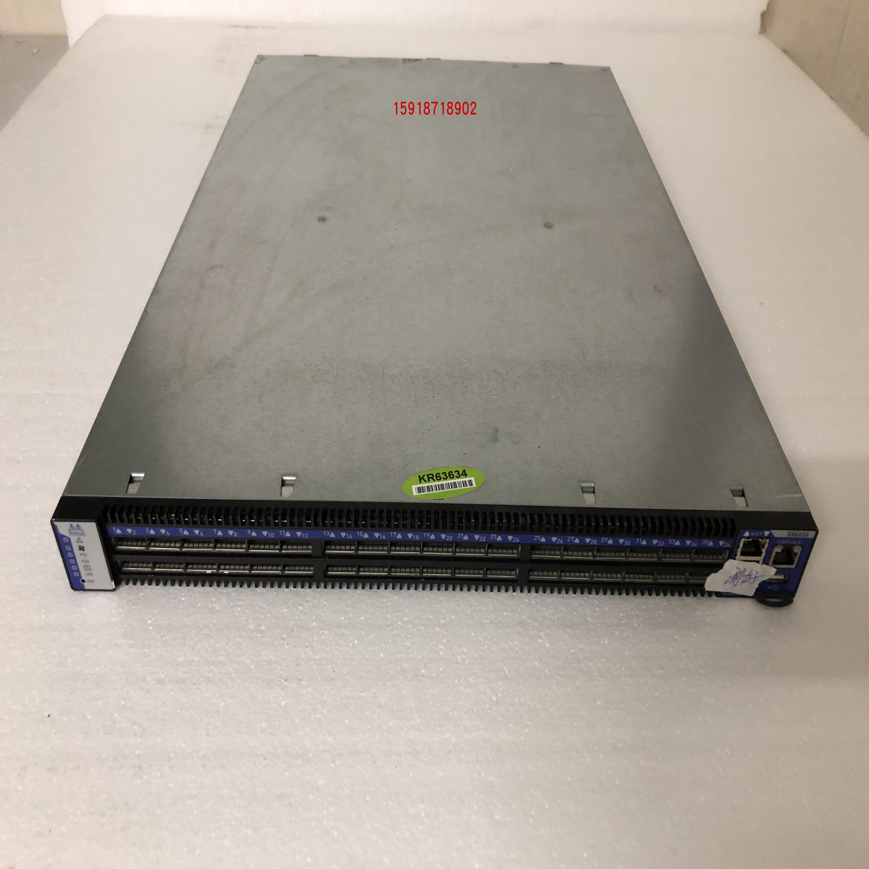 Mellanox SX6036 36端口 FDR 56Gbps IB 40G以太网交换机 单电源