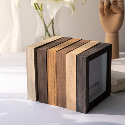 正方形中空1.5厘米手工DIY相框装饰摆桌挂墙6寸8寸简约欧式摆台