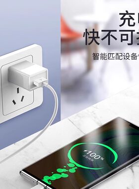 5V2A充电器头单头双口多孔usb电源适配器头10W瓦快充适用安卓苹果华为vivo小米oppo荣耀手机1a5W小功率慢充头