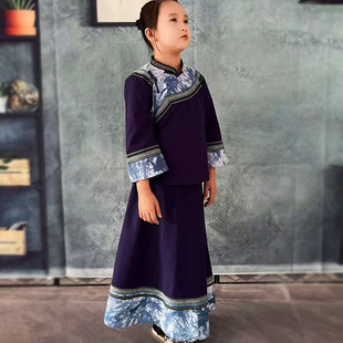 布依族服装女童贵州少数民族服饰土布纯棉套装儿童两件套民族风春