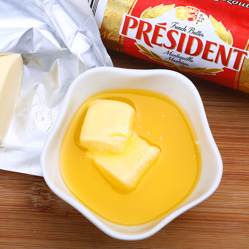 总统黄油卷 发酵动物性 黄油 淡味 250g/块 面包蛋糕烘焙新鲜日期
