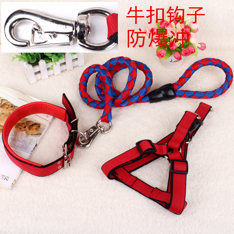 狗狗牵引绳胸背带项圈链子小型