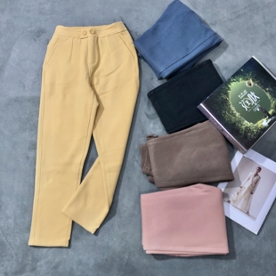 五色加绒两粒扣休闲裤 3968秋冬新款 9697 店 慧慧来自星星女装