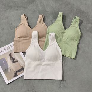 针织V领吊带背心 三色自带胸垫 慧慧来自星星女装 店