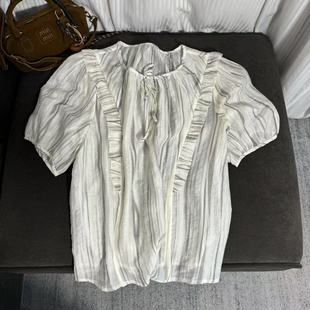 短袖 慧慧来自星星女装 竖纹亮丝百搭时尚 9921新款 店