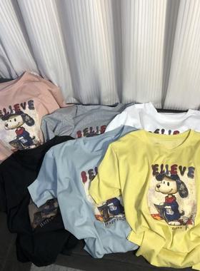 慧慧来自星星女装店   ELIII新款小狗印花休闲短袖