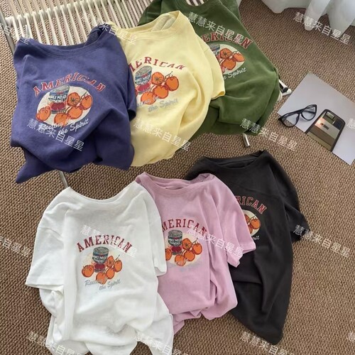 慧慧来自星星女装店 60329新款透气舒适 桔子罐头短袖AMEEE
