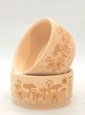 竹筒家用天然无漆纯手工
