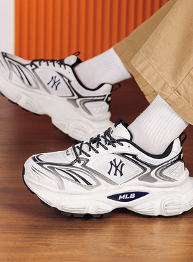 MLB官方 男女鞋2025新款运动鞋潮流时尚板鞋厚底休闲鞋3ASHWC36N