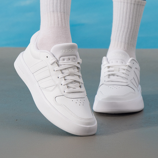 新款 冬季 复古小白鞋 低帮运动鞋 JI2166 阿迪达斯轻便板鞋 休闲鞋 男鞋
