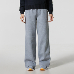 UA安德玛抓绒长裤女裤2025冬季新款宽松直筒裤女士休闲裤运动裤