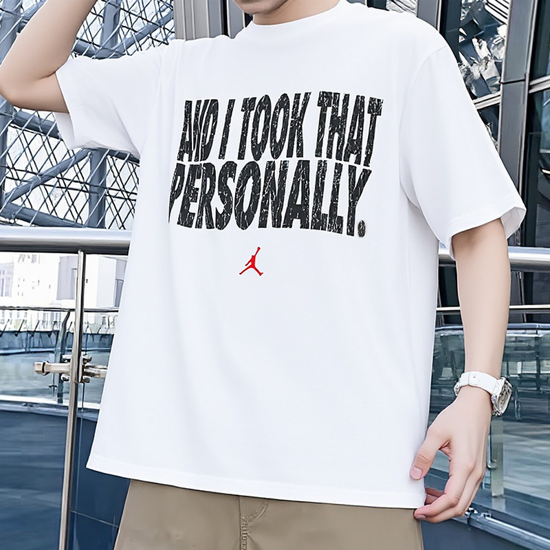 NIKE耐克短袖男装2026新款休闲运动服透气AJ飞人健身T恤衫