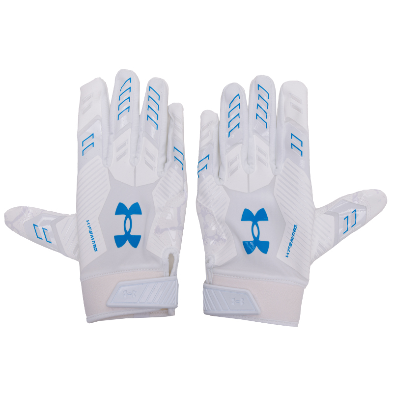 UA安德玛足球比赛训练手套男秋季新款男士五指橄榄球健身护具装备