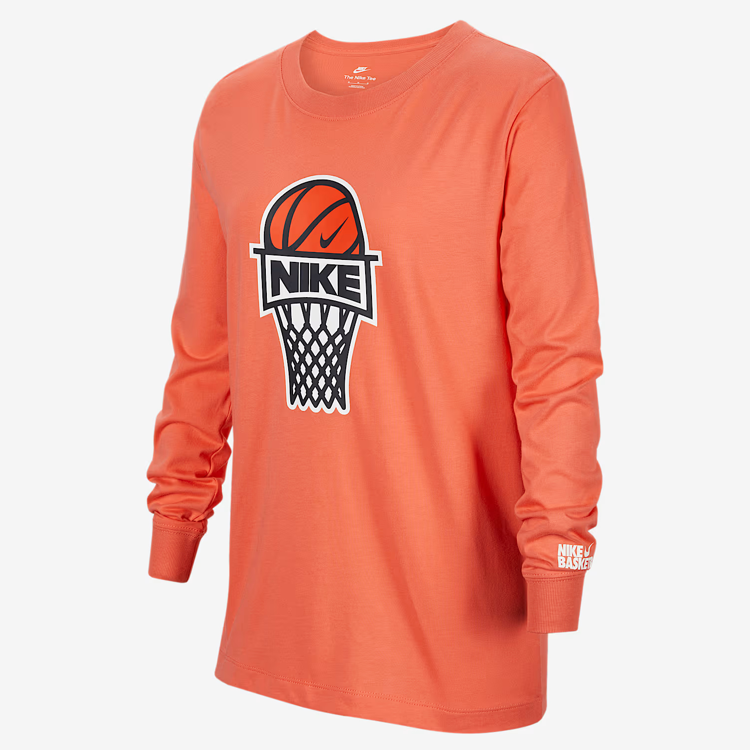NIKE耐克正品童装新款男童女童基础圆领休闲长袖T恤运动服FZ519