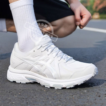 亚瑟士男鞋跑步鞋JOG 100T宽楦4E透气网面轻质舒适减震训练运动鞋