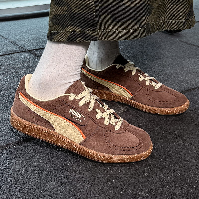 PUMA彪马板鞋男鞋女鞋冬季新款棕色复古德训鞋运动鞋休闲鞋398382