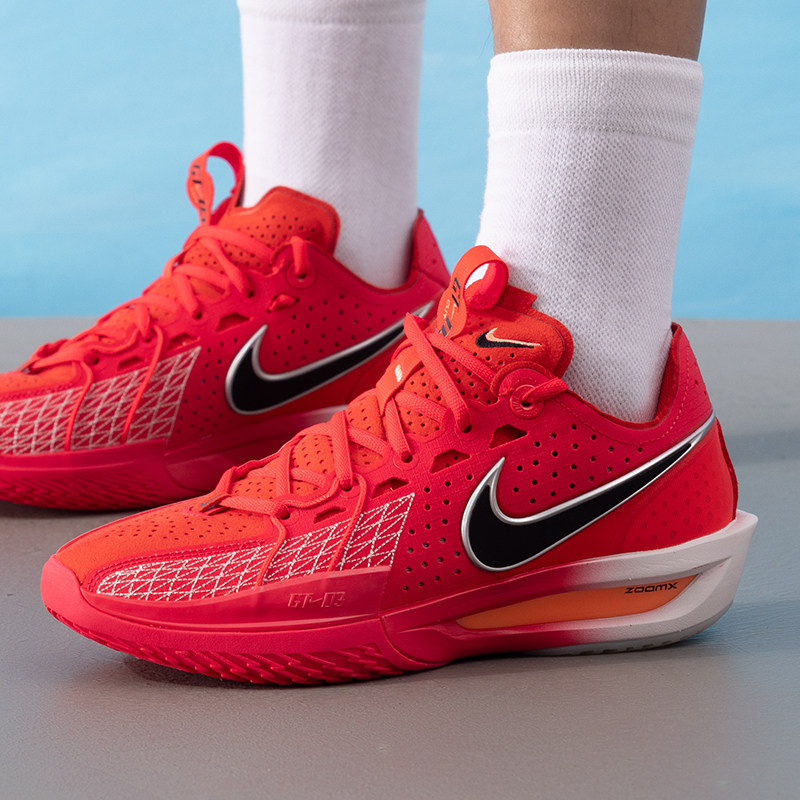 耐克Nike G.T. Cut 3 EP男鞋红色低帮运动鞋训练实战篮球鞋DV2918