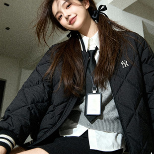 新款 MLB官方 2025冬季 女装 保暖情侣运动服夹克外套 防风羽绒服男装