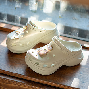 拖鞋 CROCS卡骆驰2025新款 厚底女鞋 凉拖户外沙滩凉鞋 鲸鱼BAE洞洞鞋