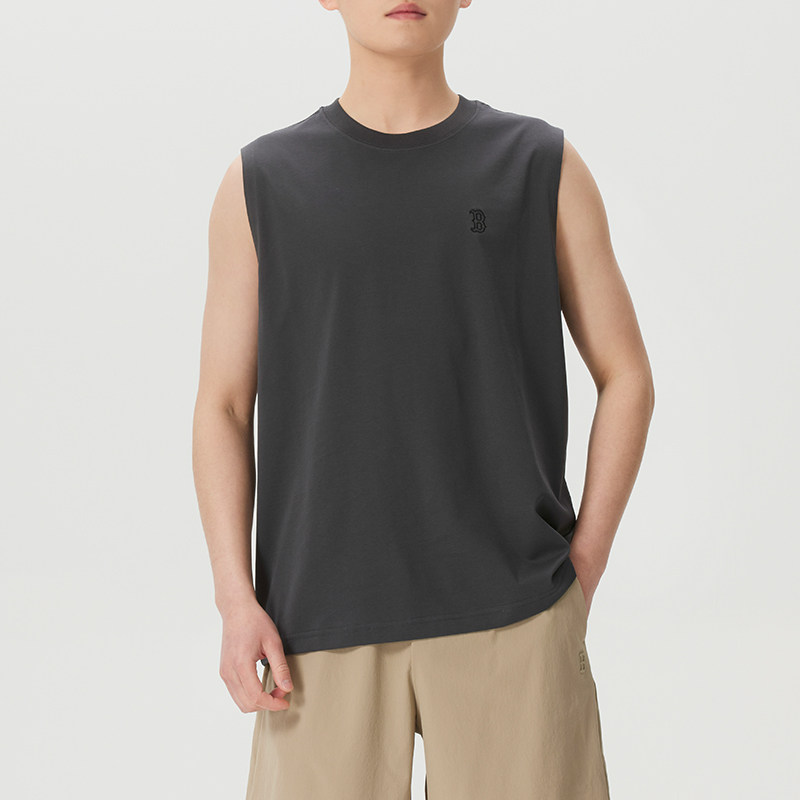 MLB官方 男女无袖T恤上衣2026夏季新款运动服休闲情侣训练背