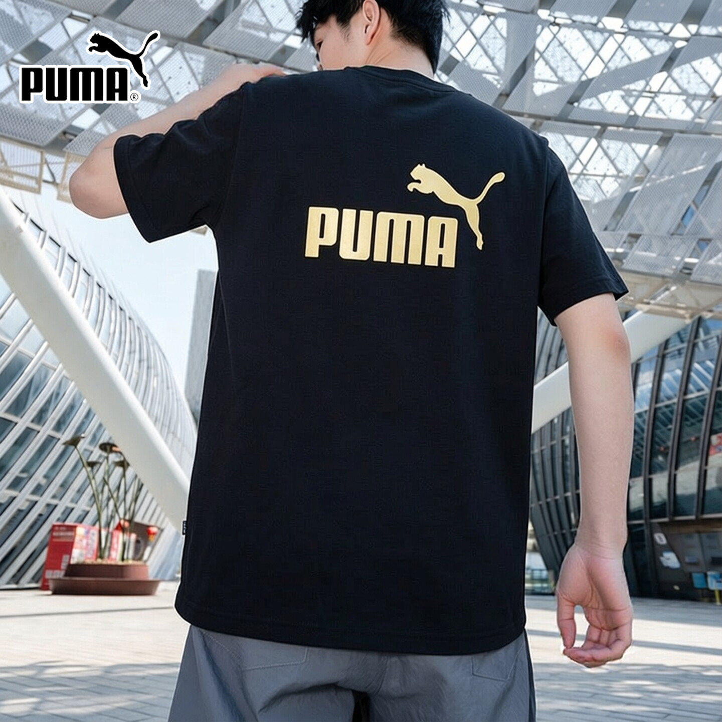 PUMA彪马短袖男装2026春季新款跑步半袖金标透气T恤运动服6