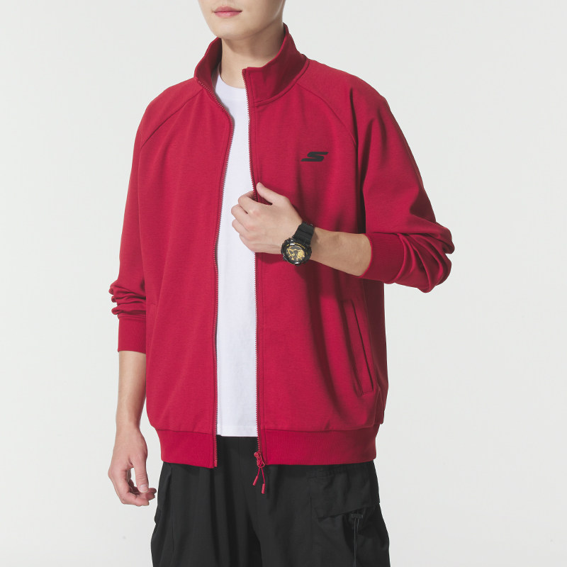 斯凯奇红色针织外套男装女装春季新款立领休闲夹克情侣运动服上衣,运动服/休闲服装,运动茄克/外套,淘宝优惠券,粉丝福利购,淘宝优惠卷