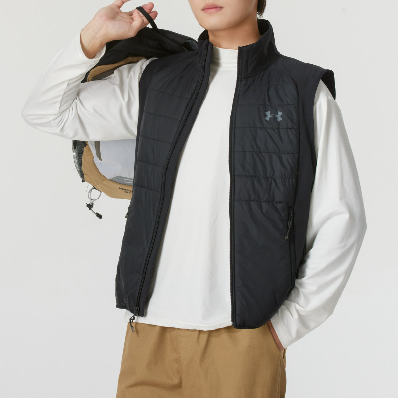 UA安德玛保暖棉马甲男装冬季新款立领防风背心运动服健身训练服,运动服/休闲服装,棉马甲,淘宝优惠券,粉丝福利购,淘宝优惠卷