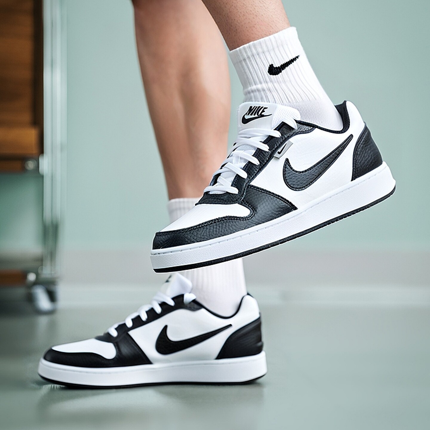 NIKE耐克男鞋板鞋2025秋新款EBERNON系列经典黑白复古运动休闲鞋,运动鞋new,板鞋,淘宝优惠券,粉丝福利购,淘宝优惠卷