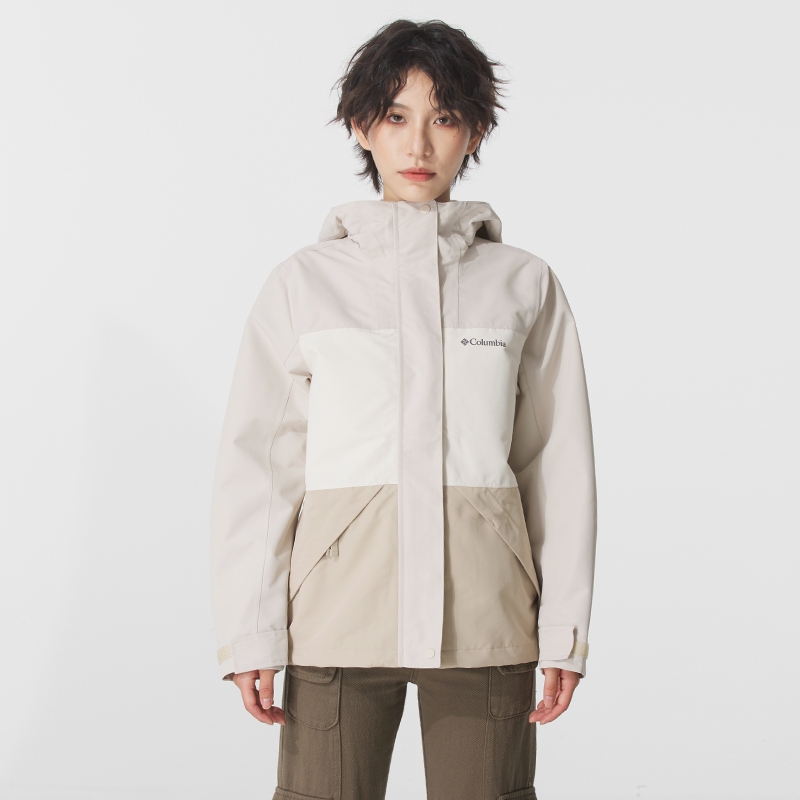 哥伦比亚单冲外套女装2025新款户外冲锋衣登山夹克休闲运动服开衫