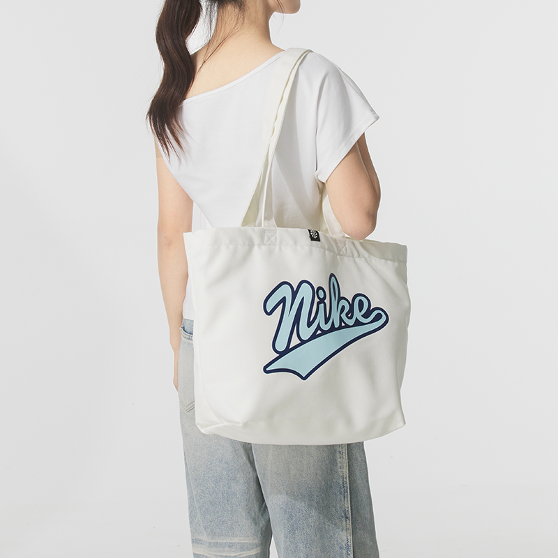 Nike耐克男女同款户外便携大标印花运动挎包拎包情侣单肩包HV6617
