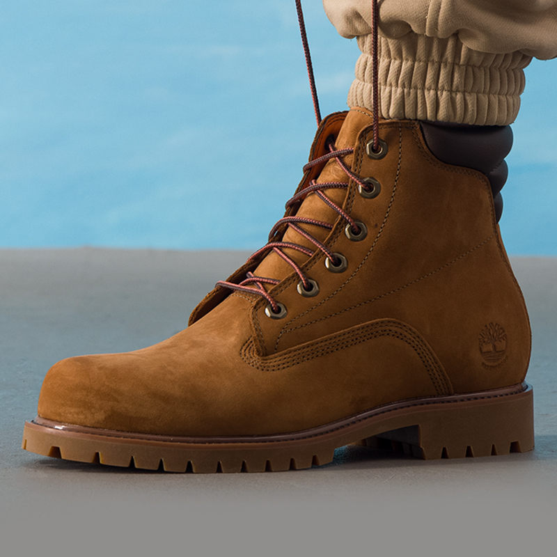 添柏岚踢不烂大黄靴男鞋秋季新款户外马丁靴复古休闲靴时尚高帮靴