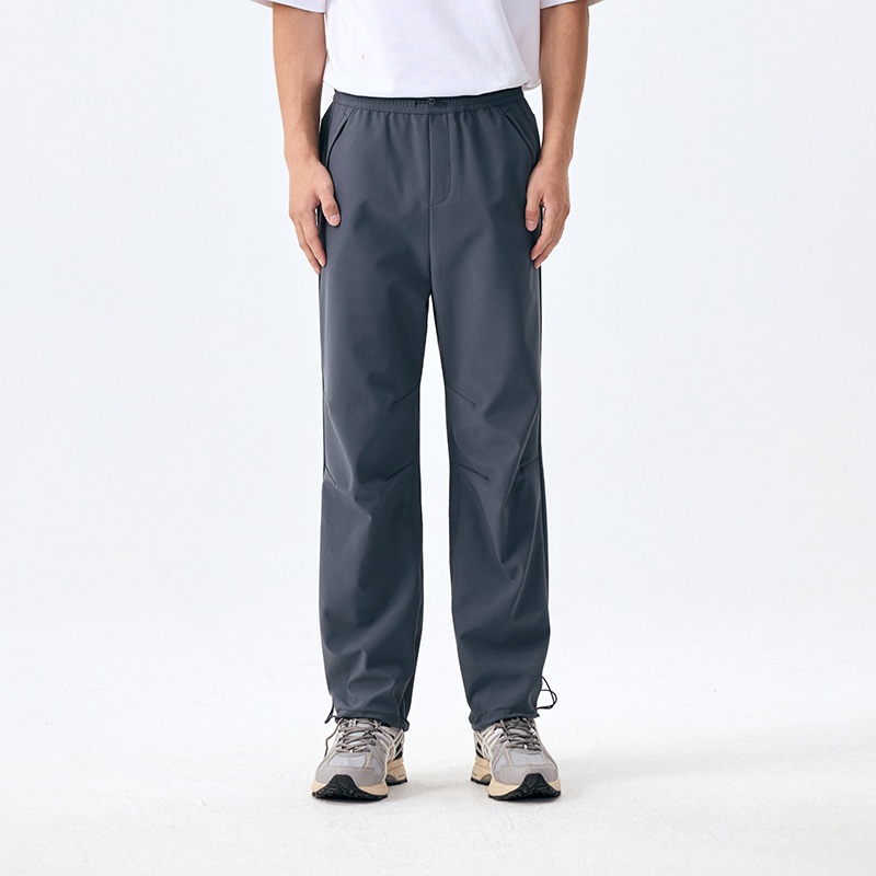 LANBU蓝步软壳长裤男秋季新款训练健身运动裤宽松跑步舒适直筒裤