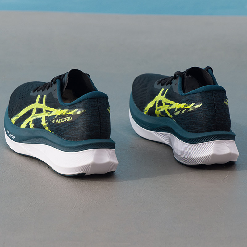 亚瑟士男鞋跑步鞋秋季新款MAGIC SPEED 4碳板竞速网面透气运动鞋