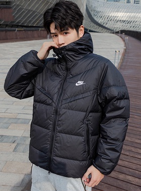 耐克2025春季新款男装运动服轻薄羽绒服外套保暖夹克羽绒衣FB8178