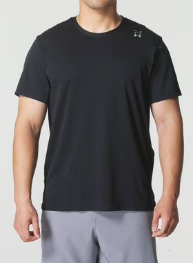 安德玛UA男装2025冬季新款Halo Vent训练运动服短袖T恤6001829