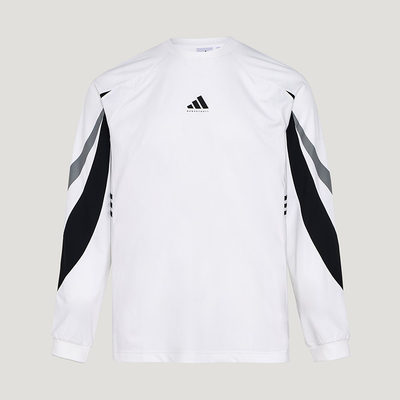 阿迪达斯长袖T恤男装春季新款休闲运动服套头衫男士打底衫IA8934