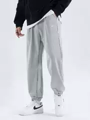 Nike Nike Pants Men's Autumn and Winter Gray Sweatpants Knitted Casual Long Pants Loose Jogger Sports Pants Ck6366