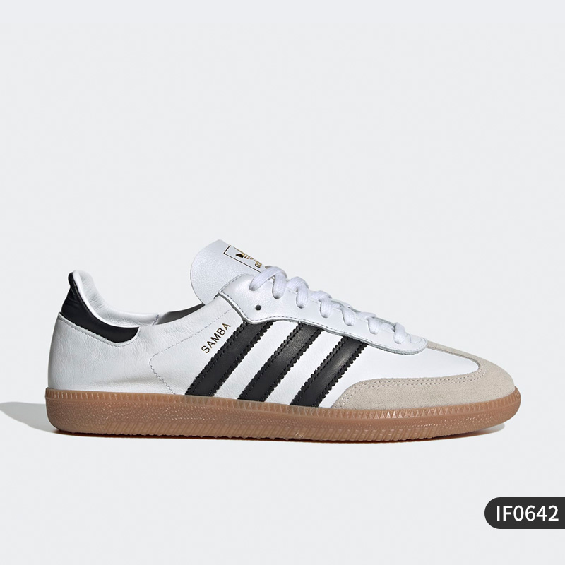 阿迪达斯 （adidas）男女鞋子SAMBA DECON 春新款复古皮革低帮透