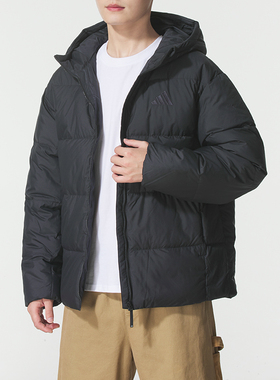 阿迪达斯官方正品羽绒服男2025新款户外保暖运动服宽松外套KC2478
